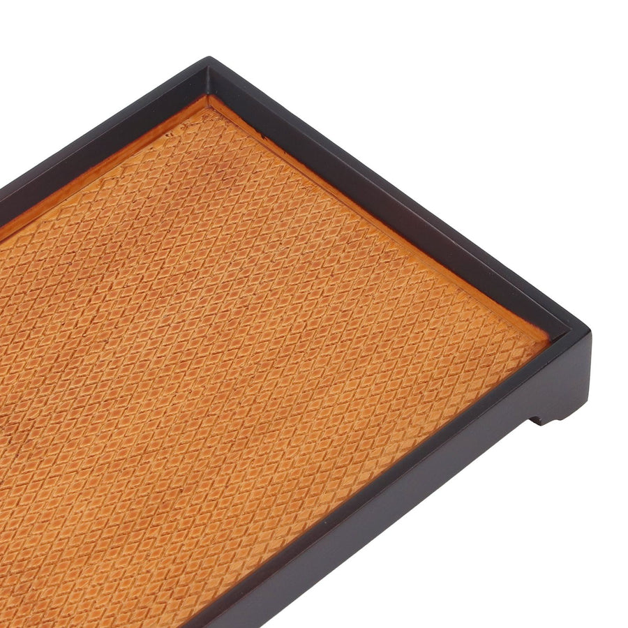 30 X 19cm Rectangular Tea Tray Multifunctional Easy Cleanup Retro Style Coffee Serving Tray for Home