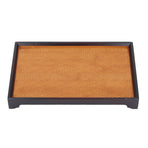 30 X 19cm Rectangular Tea Tray Multifunctional Easy Cleanup Retro Style Coffee Serving Tray for Home