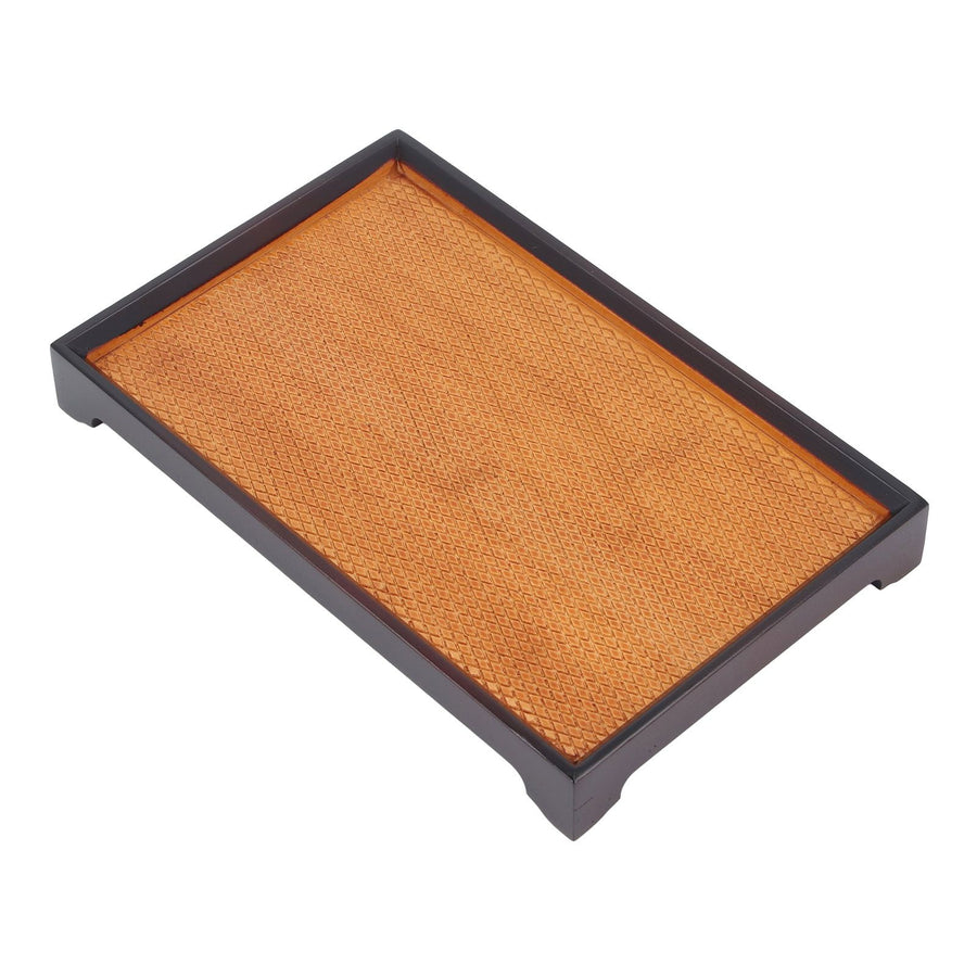 30 X 19cm Rectangular Tea Tray Multifunctional Easy Cleanup Retro Style Coffee Serving Tray for Home