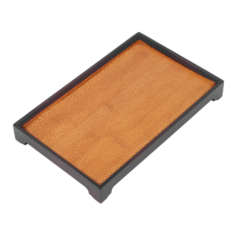 30 X 19cm Rectangular Tea Tray Multifunctional Easy Cleanup Retro Style Coffee Serving Tray for Home