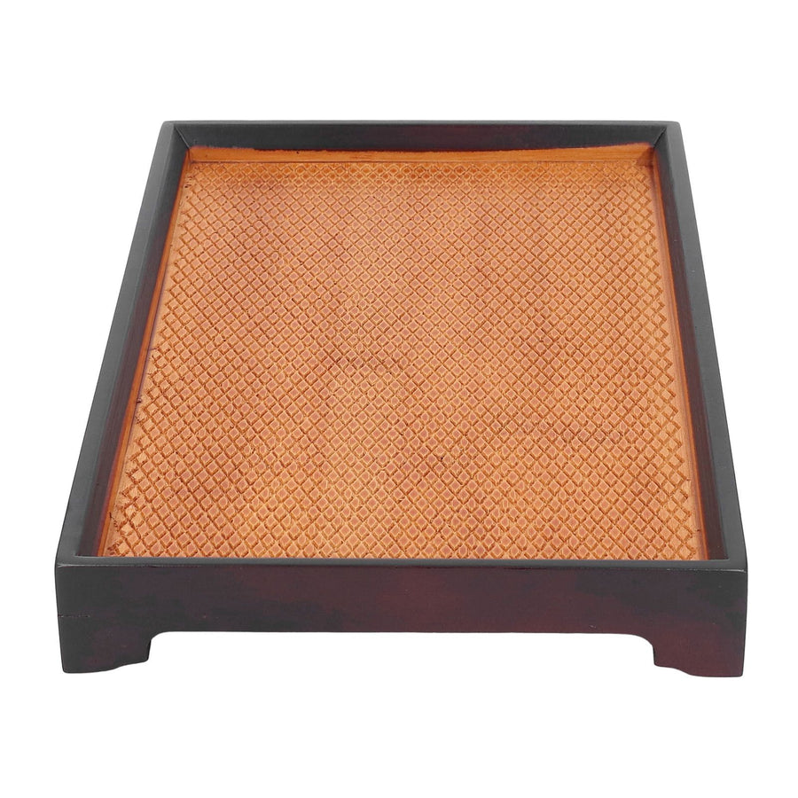 30 X 19cm Rectangular Tea Tray Multifunctional Easy Cleanup Retro Style Coffee Serving Tray for Home