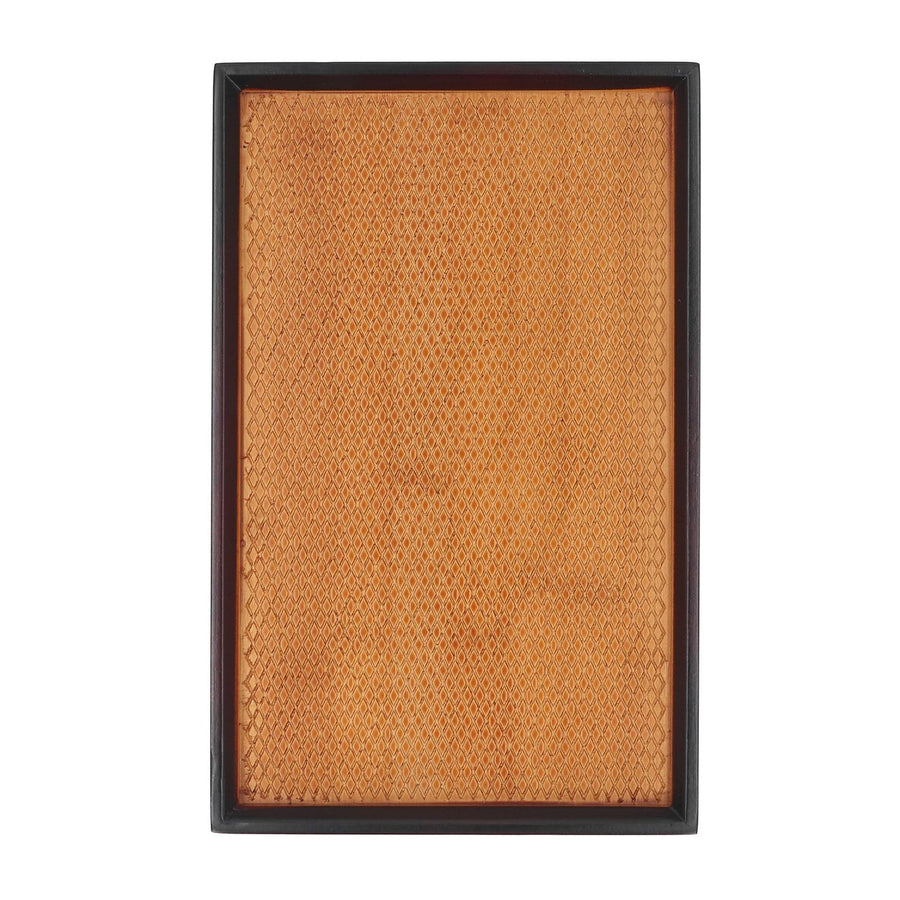 30 X 19cm Rectangular Tea Tray Multifunctional Easy Cleanup Retro Style Coffee Serving Tray for Home
