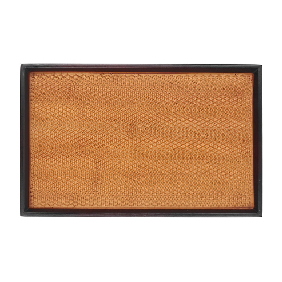 30 X 19cm Rectangular Tea Tray Multifunctional Easy Cleanup Retro Style Coffee Serving Tray for Home