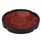 Tea Serving Tray Heat Resistant Chinese Style Multipurpose Easy Cleanup Food Serving Plate for Snacks