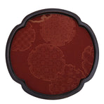 Tea Serving Tray Heat Resistant Chinese Style Multipurpose Easy Cleanup Food Serving Plate for Snacks