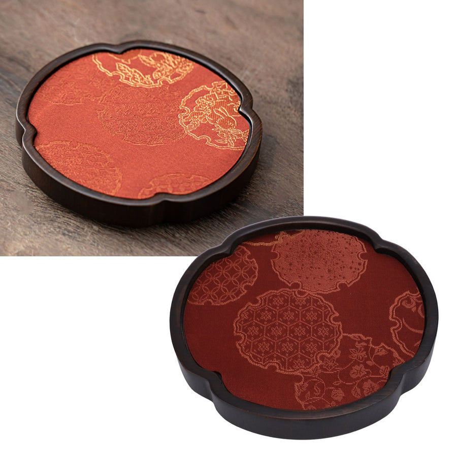 Tea Serving Tray Heat Resistant Chinese Style Multipurpose Easy Cleanup Food Serving Plate for Snacks