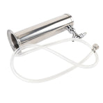 Single Tap Stainless Steel Draft Beer Tower 3 Inch Column Draft Beer Tower Dispenser Kit for Parties Pubs Restaurants Stainless Steel color