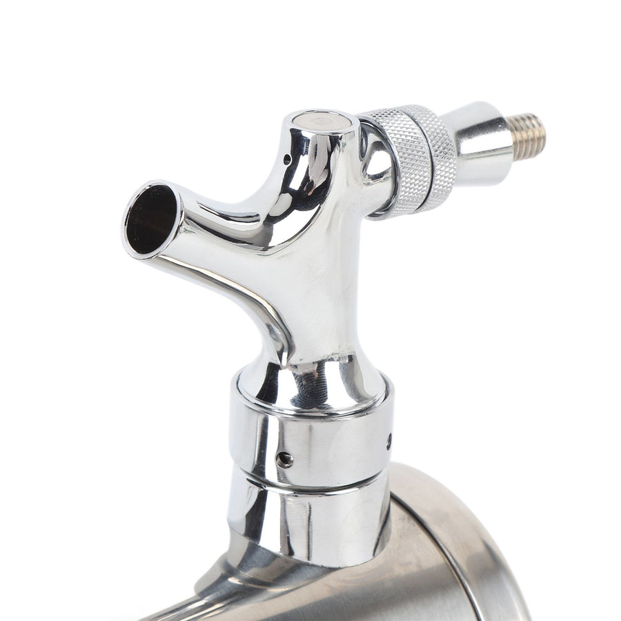 Single Tap Stainless Steel Draft Beer Tower 3 Inch Column Draft Beer Tower Dispenser Kit for Parties Pubs Restaurants Stainless Steel color
