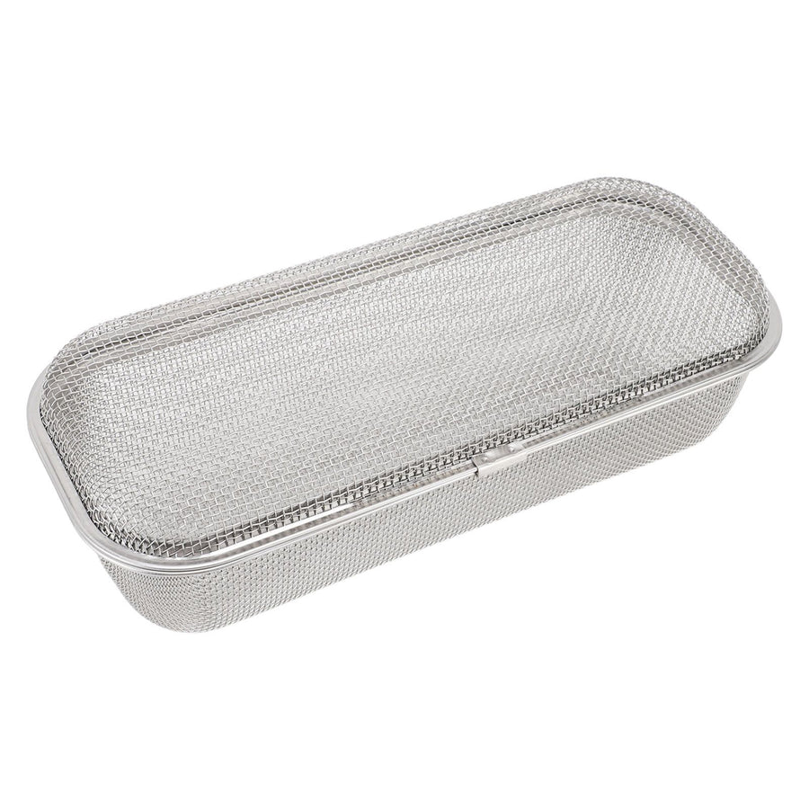 Dishwasher Utensil Basket 304 Stainless Steel Rectangular Mesh Drain Dishwasher Silverware Holder for Chopsticks Small Items 11.5x26.5x7.5cm/4.5x10.4x3.0in