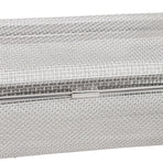 Dishwasher Utensil Basket 304 Stainless Steel Rectangular Mesh Drain Dishwasher Silverware Holder for Chopsticks Small Items 11.5x26.5x7.5cm/4.5x10.4x3.0in