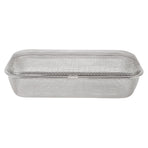 Dishwasher Utensil Basket 304 Stainless Steel Rectangular Mesh Drain Dishwasher Silverware Holder for Chopsticks Small Items 11.5x26.5x7.5cm/4.5x10.4x3.0in