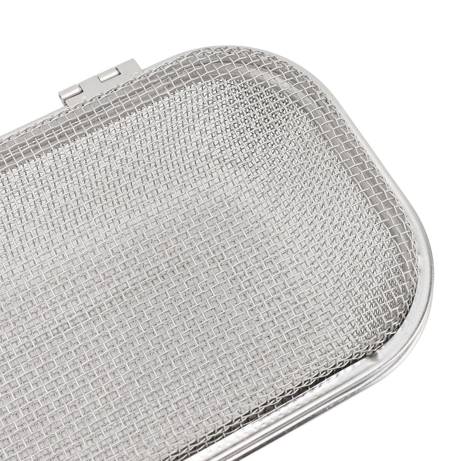 Dishwasher Utensil Basket 304 Stainless Steel Rectangular Mesh Drain Dishwasher Silverware Holder for Chopsticks Small Items 11.5x26.5x7.5cm/4.5x10.4x3.0in