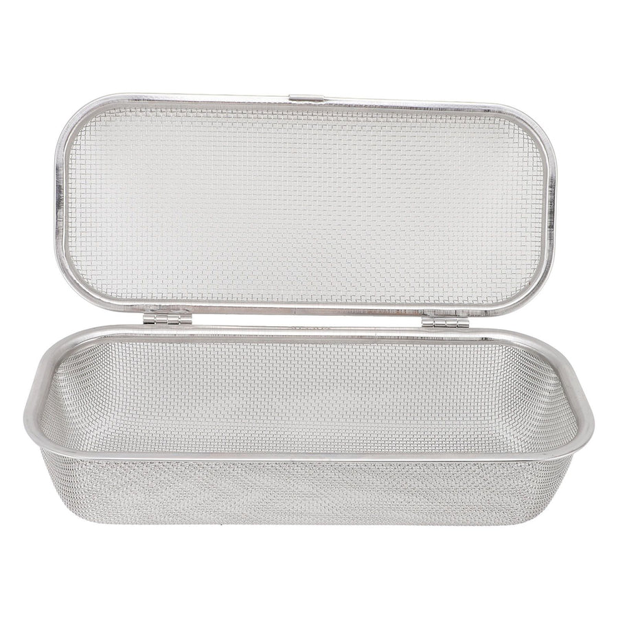 Dishwasher Utensil Basket 304 Stainless Steel Rectangular Mesh Drain Dishwasher Silverware Holder for Chopsticks Small Items 11.5x26.5x7.5cm/4.5x10.4x3.0in