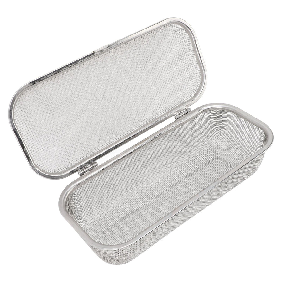Dishwasher Utensil Basket 304 Stainless Steel Rectangular Mesh Drain Dishwasher Silverware Holder for Chopsticks Small Items 11.5x26.5x7.5cm/4.5x10.4x3.0in