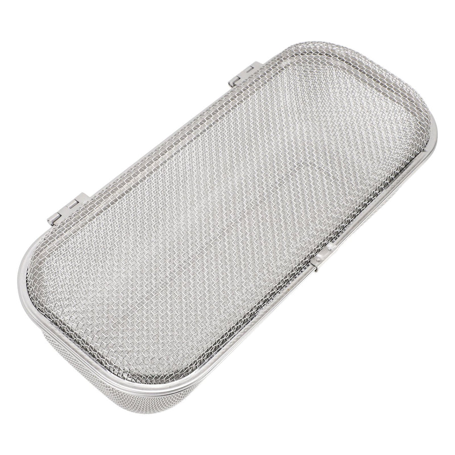 Dishwasher Utensil Basket 304 Stainless Steel Rectangular Mesh Drain Dishwasher Silverware Holder for Chopsticks Small Items 11.5x26.5x7.5cm/4.5x10.4x3.0in