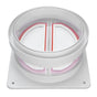 Range Hood Check Valve Unidirectional Odor Proof Plastic Kitchen Bathroom Flue Check Valve Backdraft Damper
