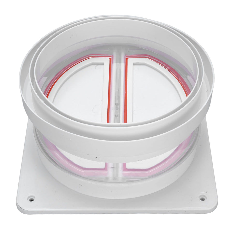 Range Hood Check Valve Unidirectional Odor Proof Plastic Kitchen Bathroom Flue Check Valve Backdraft Damper