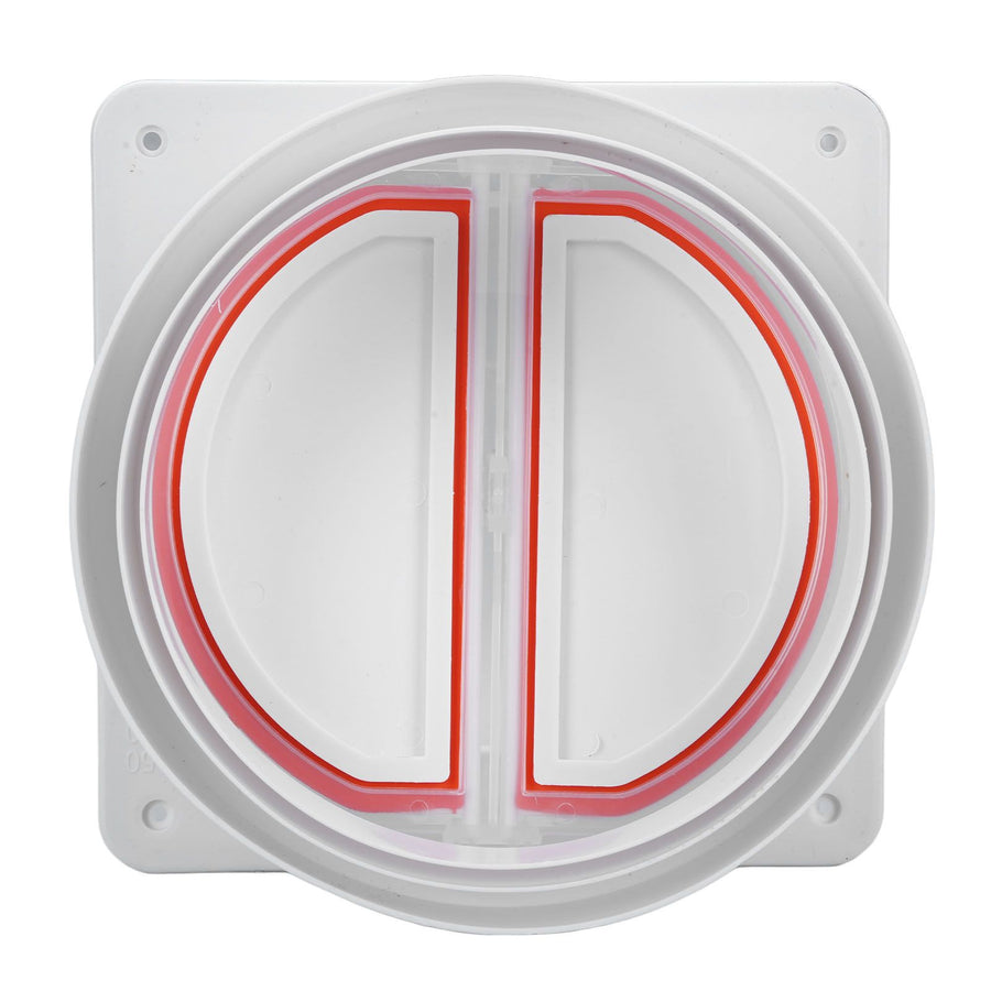 Range Hood Check Valve Unidirectional Odor Proof Plastic Kitchen Bathroom Flue Check Valve Backdraft Damper