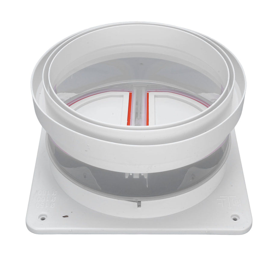 Range Hood Check Valve Unidirectional Odor Proof Plastic Kitchen Bathroom Flue Check Valve Backdraft Damper