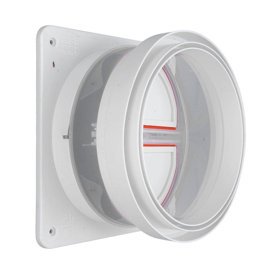 Range Hood Check Valve Unidirectional Odor Proof Plastic Kitchen Bathroom Flue Check Valve Backdraft Damper
