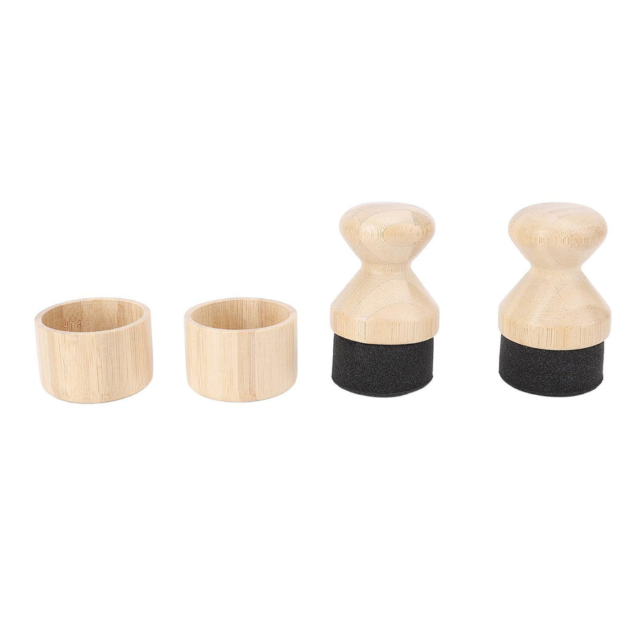 2 Pack Cutting Board Oil Wax Applicator Bambusoideae Sponge Oil Applicator Scrub Brush Set for Wooden Spatula Spoon and Other Utensils