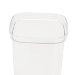 Food Storage Jars Plastic Airtight Containers with Bambusoideae Lids Kitchen Square Clear Canisters for Grain Nuts Tea 1Pc 2000ml 2Pc 1300ml 3Pc 600ml