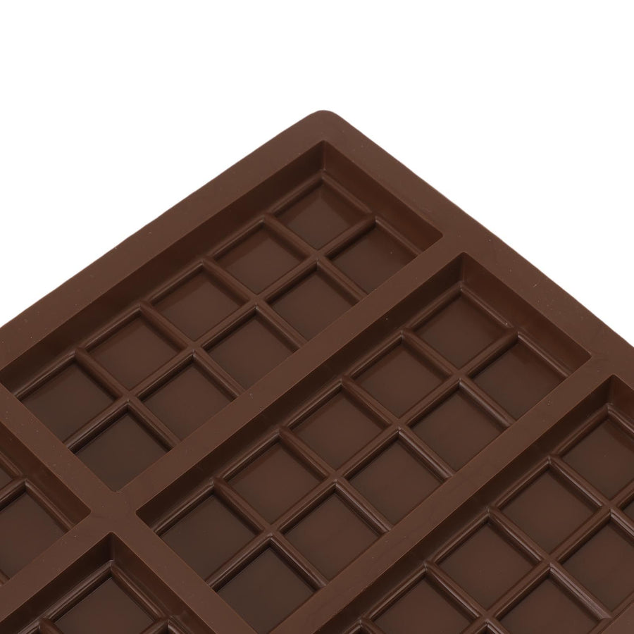 2PCS Chocolate Bar Mold Soft Silicone Reusable Rectangle Grid Chocolate Baking Mould for Home and Outdoor Use 6 Cavity Mold 17x26cm / 6.7x10.2in
