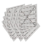 500 Sheets Sandwich Wrapping Paper Grease Proof Non Stick Food Basket Liner for Frying Baking Foods White Letters