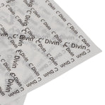 500 Sheets Sandwich Wrapping Paper Grease Proof Non Stick Food Basket Liner for Frying Baking Foods White Letters
