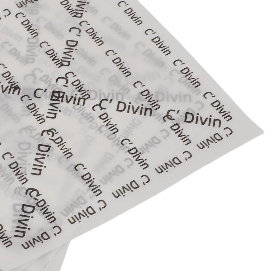 500 Sheets Sandwich Wrapping Paper Grease Proof Non Stick Food Basket Liner for Frying Baking Foods White Letters