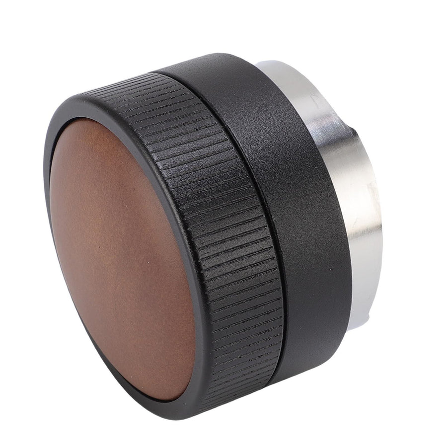 Coffee Tamper Distributor Stainless Steel Wood Gravity Adaptive Coffee Distribution Leveler Tool for Cafe Home 58mm/2.3in