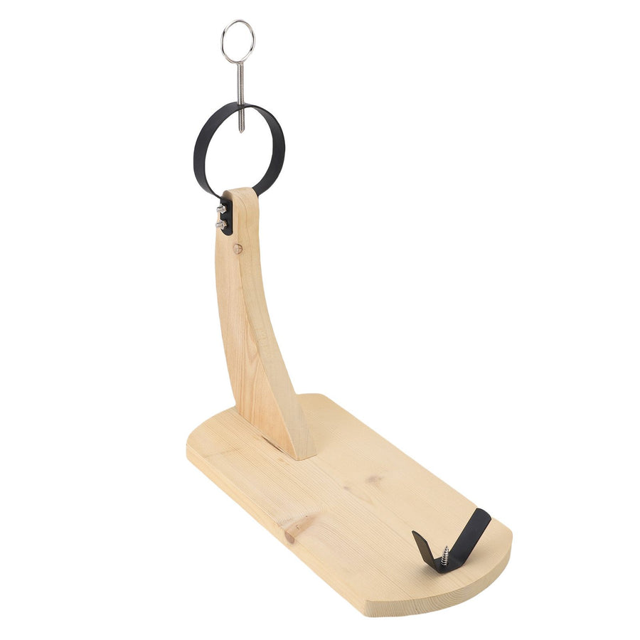 Wooden Ham Holder Stand Pine Wood Stable Ham Display Rack Stand for Carve and Slice Spanish Ham Italian Prosciutto S