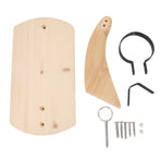 Wooden Ham Holder Stand Pine Wood Stable Ham Display Rack Stand for Carve and Slice Spanish Ham Italian Prosciutto S