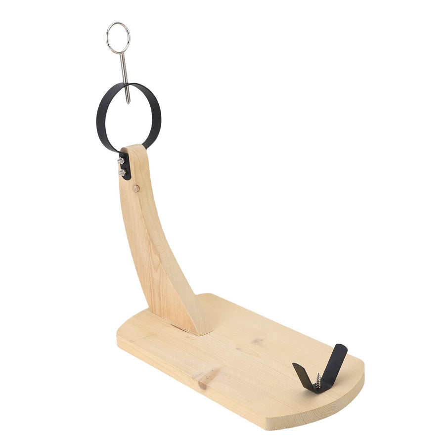 Wooden Ham Holder Stand Pine Wood Stable Ham Display Rack Stand for Carve and Slice Spanish Ham Italian Prosciutto S