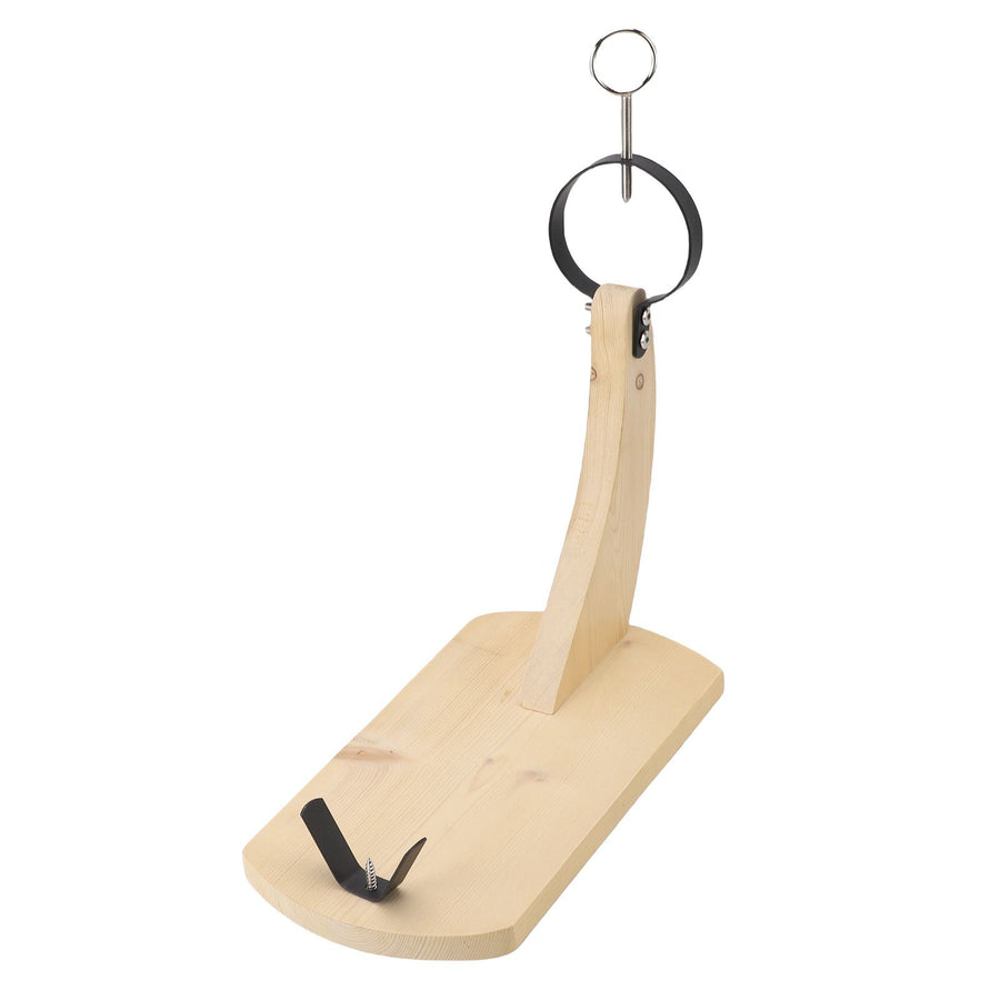 Wooden Ham Holder Stand Pine Wood Stable Ham Display Rack Stand for Carve and Slice Spanish Ham Italian Prosciutto S