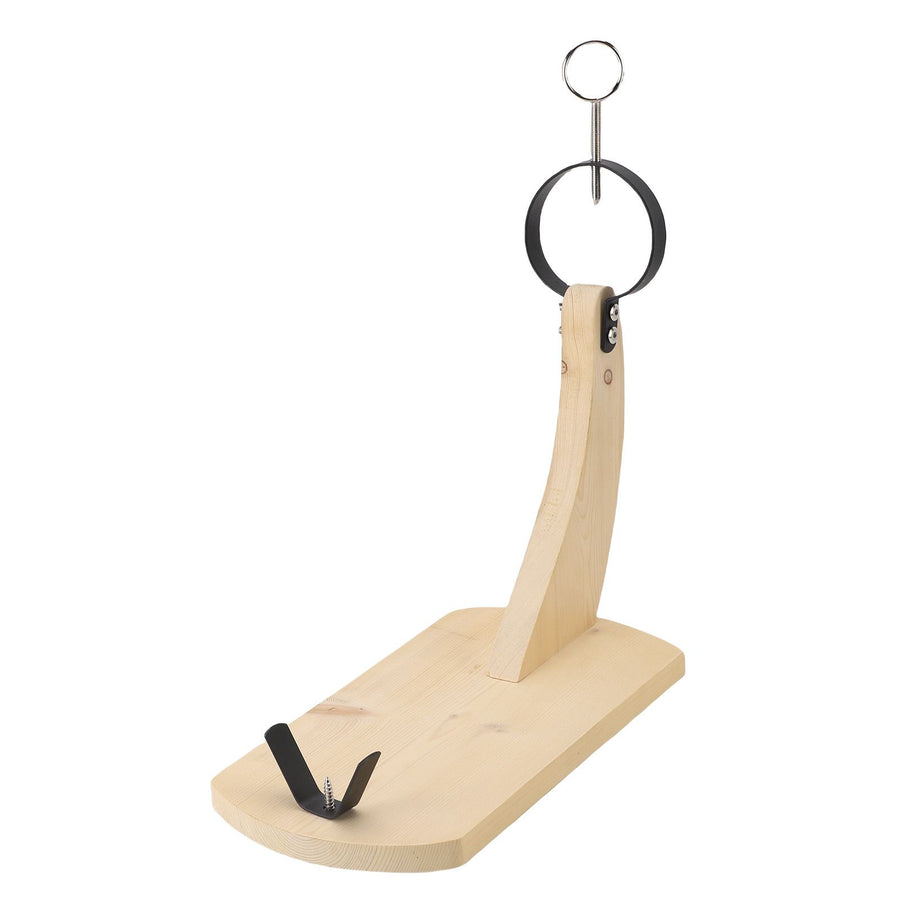 Wooden Ham Holder Stand Pine Wood Stable Ham Display Rack Stand for Carve and Slice Spanish Ham Italian Prosciutto S
