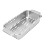 Over The Sink Strainer Extendable 304 Stainless Steel Over The Sink Colander for Kichen Washing Vegetables Fruits L