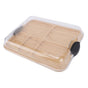 Charcuterie Board with Clear Lid 5 Sections Wooden Cheese Board for Serving Picnics