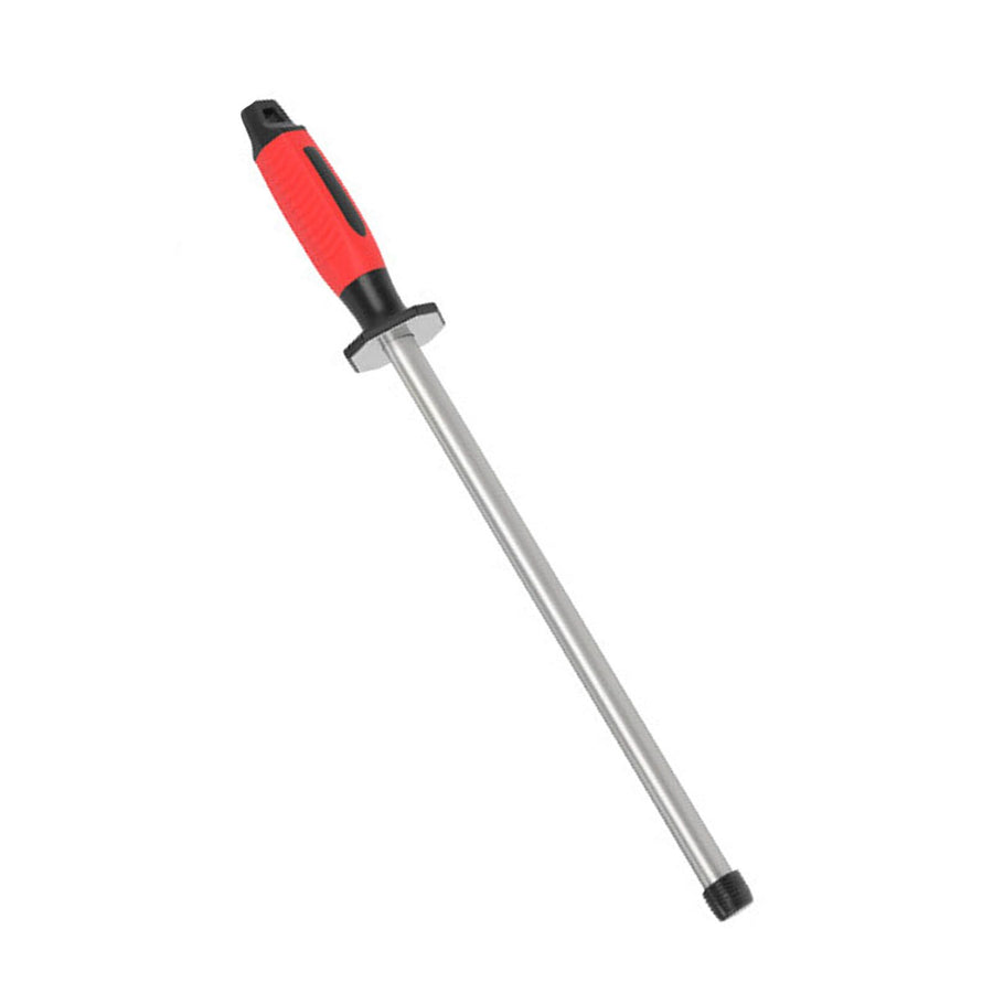 Sharpening Steel Honing Rod Sharpening Rod for Kitchen BBQ Tools Cooking Ergonomic Handle Oval 12 Inch
