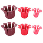 6pcs Fruit Slicing Aid 3 Sizes Multifunctional Fruit Uniform Slicing Helper for Round Fruits Vegetables