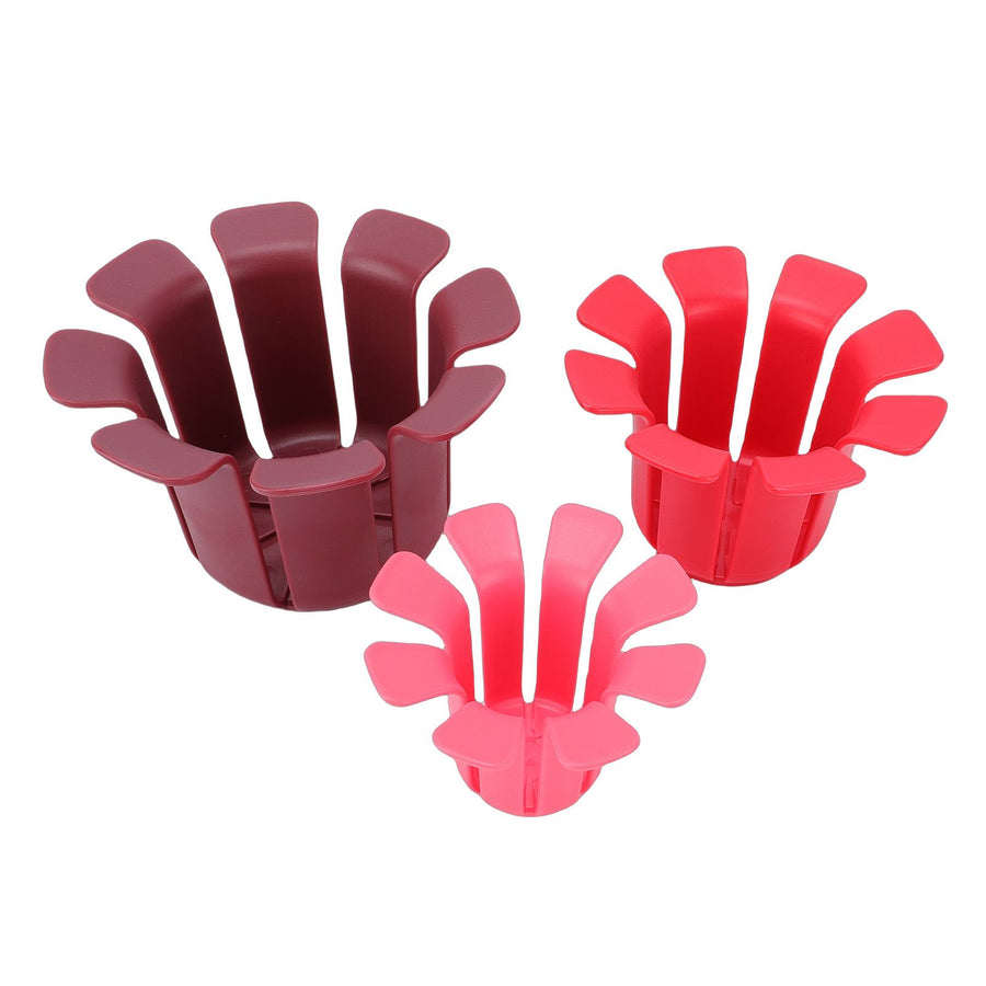 6pcs Fruit Slicing Aid 3 Sizes Multifunctional Fruit Uniform Slicing Helper for Round Fruits Vegetables