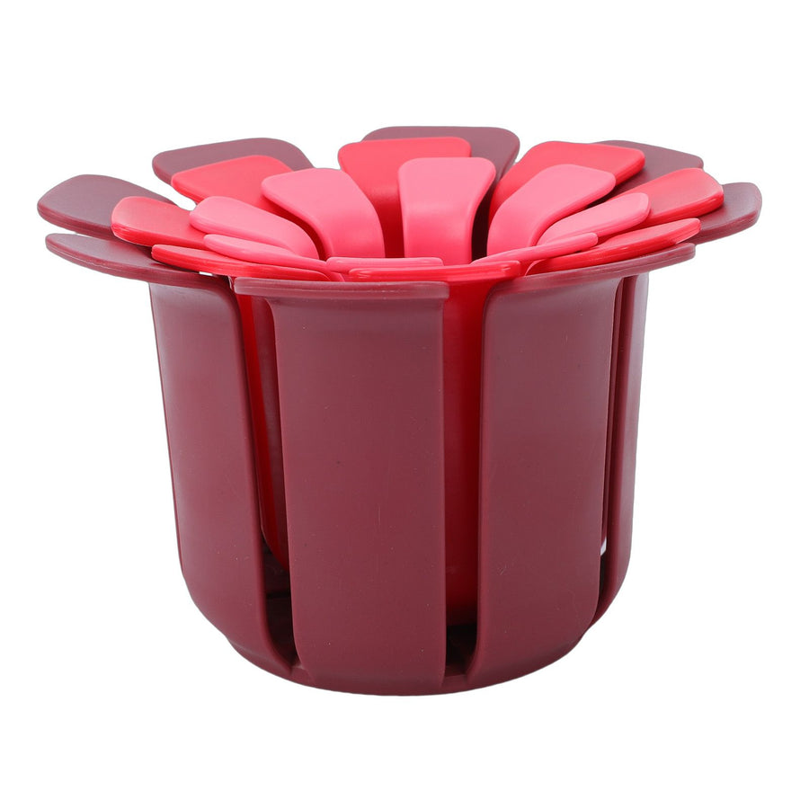 6pcs Fruit Slicing Aid 3 Sizes Multifunctional Fruit Uniform Slicing Helper for Round Fruits Vegetables