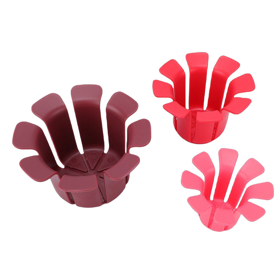 6pcs Fruit Slicing Aid 3 Sizes Multifunctional Fruit Uniform Slicing Helper for Round Fruits Vegetables