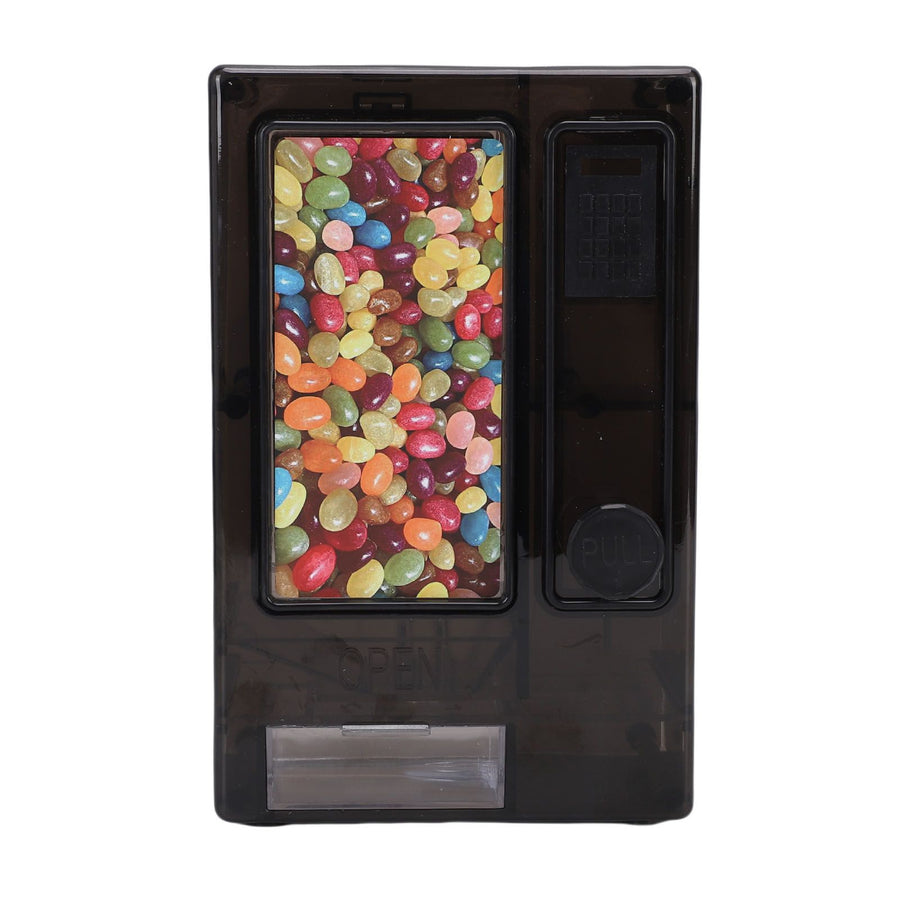 Candy Dispenser Compact Cute Vending Machine Fun Decorative Chocolate Storage Dispenser for Bedroom Office Party Black