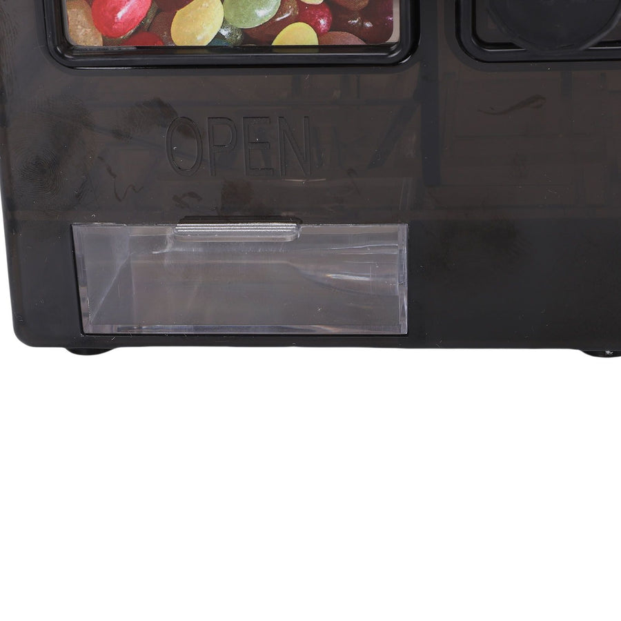 Candy Dispenser Compact Cute Vending Machine Fun Decorative Chocolate Storage Dispenser for Bedroom Office Party Black