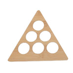 Coffee Capsule Storage Rack Triangular Rotating Wood Desktop Coffee Capsule Organizer for 24 Coffee Pods