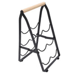 Desktop Wine Rack 3 Tier Tabletop Wine Holder Foldable Wine Bottle Stand Organizer for Bar Home Restaurant