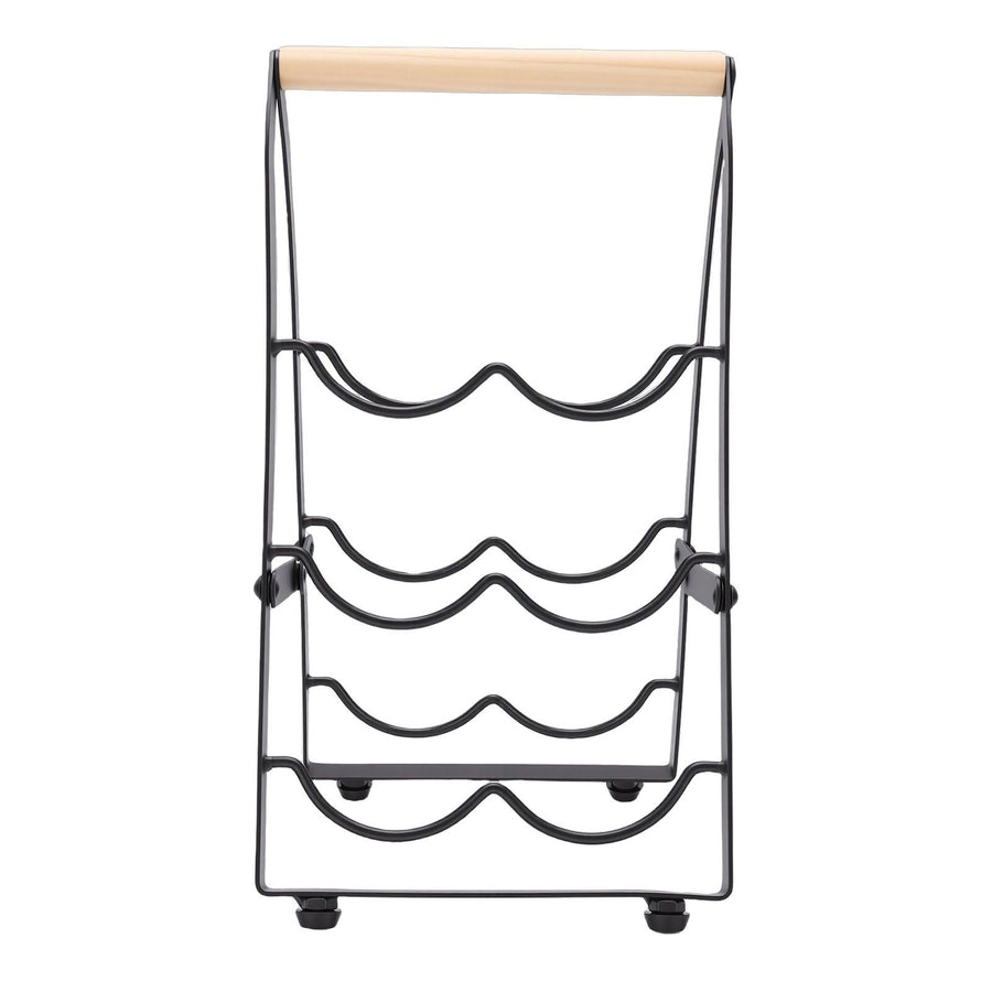 Desktop Wine Rack 3 Tier Tabletop Wine Holder Foldable Wine Bottle Stand Organizer for Bar Home Restaurant