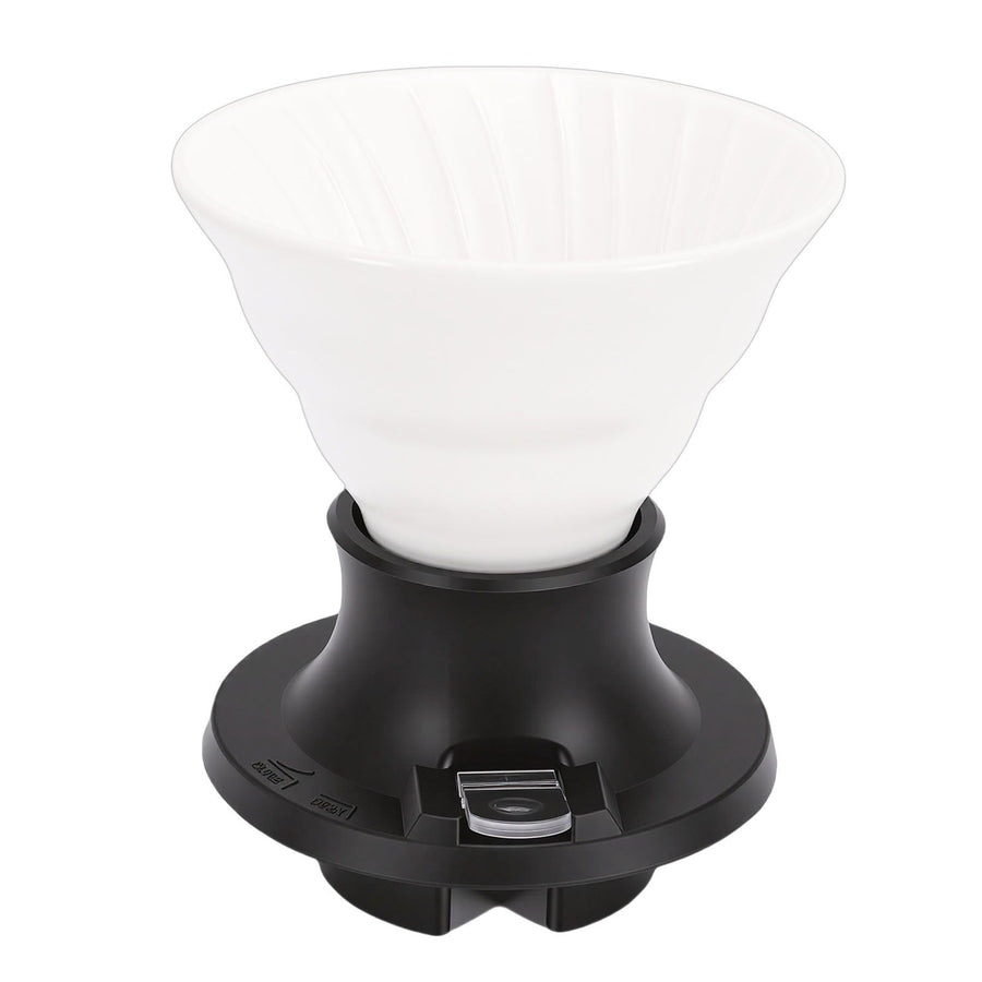 Pour Over Coffee Dripper Ceramic Heat Proof Immersion Cone Coffee Maker Dripper Filter Holder for Home Travel Office White Black