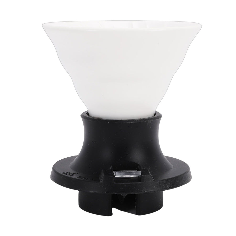 Pour Over Coffee Dripper Ceramic Heat Proof Immersion Cone Coffee Maker Dripper Filter Holder for Home Travel Office White Black